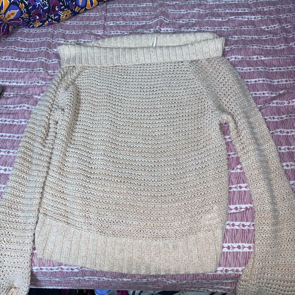 Off the shoulder sweater